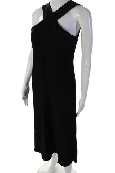 Theory Womens Admiral Crepe Sleeveless A Line Mambert Dress Black Size 2