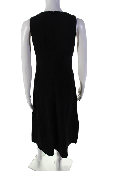 Theory Womens Admiral Crepe Sleeveless A Line Mambert Dress Black Size 2