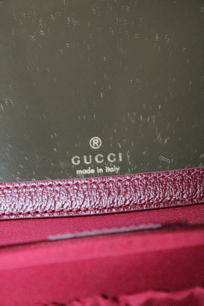 Gucci Womens Beige Leather GG Supreme Monogram Vanity Cosmetic Bag Handbag