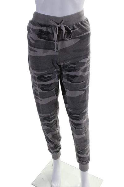 Z Supply Womens Cotton Camouflage Print Drawstring Tied Jogger Pants Gray Size L