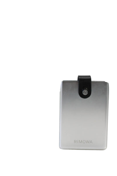 Rimowa Unisex Silver Tone Metal Case Traditional Playing Cards White Red