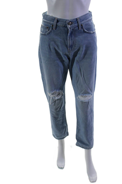 Roy Rogers Womens Blue Light Wash Distress Tilda Old Glory Denim Jeans Size 25