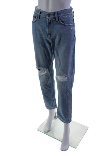 Roy Rogers Womens Blue Light Wash Distress Tilda Old Glory Denim Jeans Size 25