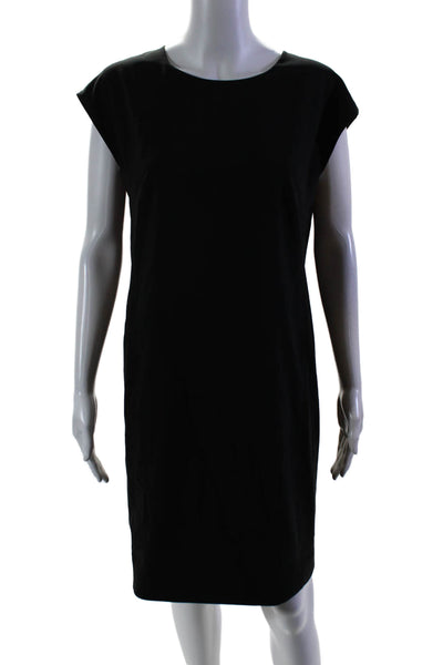 M.M. Lafleur Womens Back Zip Sleeveless Scoop Neck Shift Dress Black Size 6