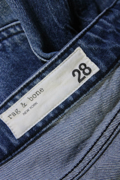 Rag & Bone Mens Medium Wash 5 Pocket Straight Leg Jeans Blue Size 28