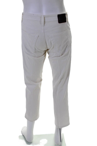 AG Adriano Goldschmied Mens The Graduate Tailored Leg Pants White Size 31X32