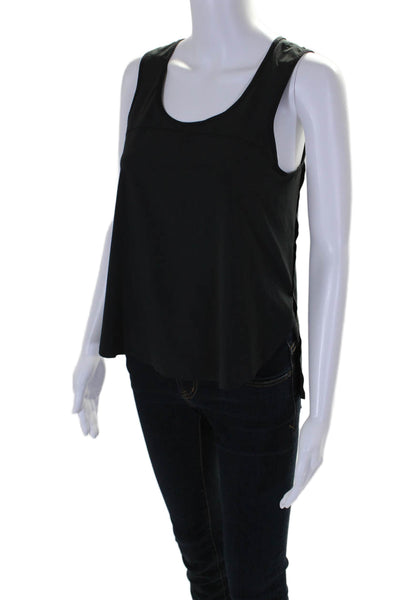 Lululemon Womens Sleeveless Asymmetrical Pullover Tank Top Black Size Small