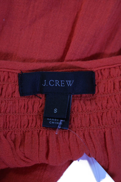 J Crew Womens Sleeveless Keyhole Mini Shift Dress Salmon Pink Cotton Size Small