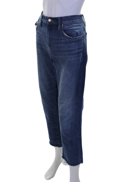 J Crew Collection Womens Straight Leg FIve Pocket Jeans Blue Size 28