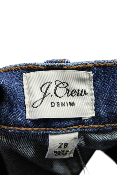 J Crew Collection Womens Straight Leg FIve Pocket Jeans Blue Size 28