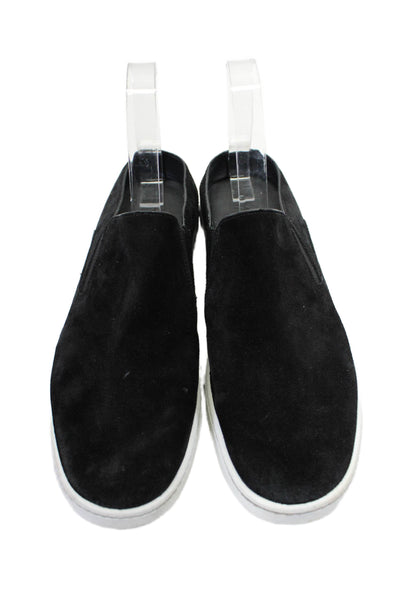 Vince Womens Slip On Flat Casual Shoes Suede Black Size 8.5 US