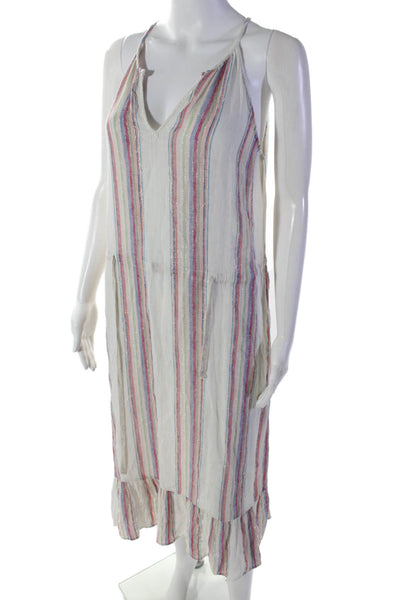 Velvet by Graham & Spencer Womens Vertical Striped Dress White Multi Size XS