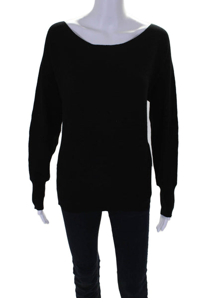 Vici Womens Long Sleeve Thin Rib Knit Sweater Black Size Small