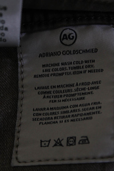 AG Adriano Goldschmied Mens Brown The Tellis Modern Slim Straight Pants Size 38