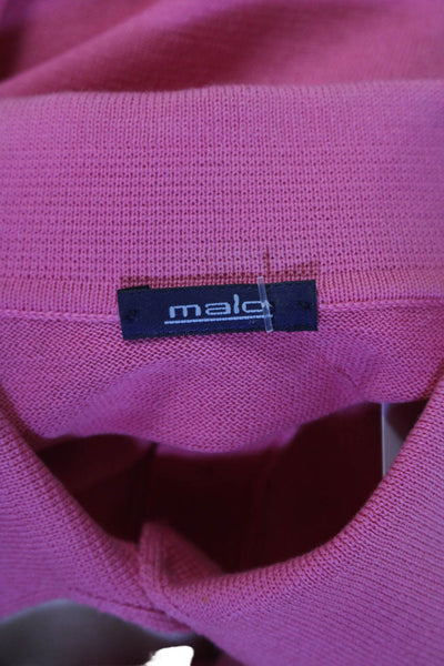 Malo Womens Cotton Coral Collar Short Sleeve Polo Shirt Size S