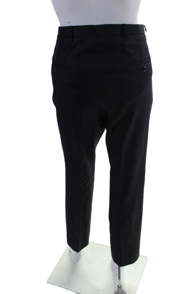 J. Lindeberg Womens High Rise Slim Leg Dress Pants Black Wool Size EUR 46