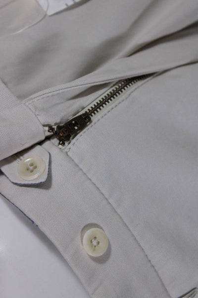 Ballin Mens Cotton Four Pocket Button Closure Straight Leg Pants Beige Size 38
