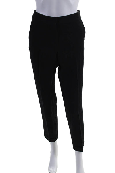 Sport Max Womens Tapered Leg Flat Front Dress Pants Black Size 28