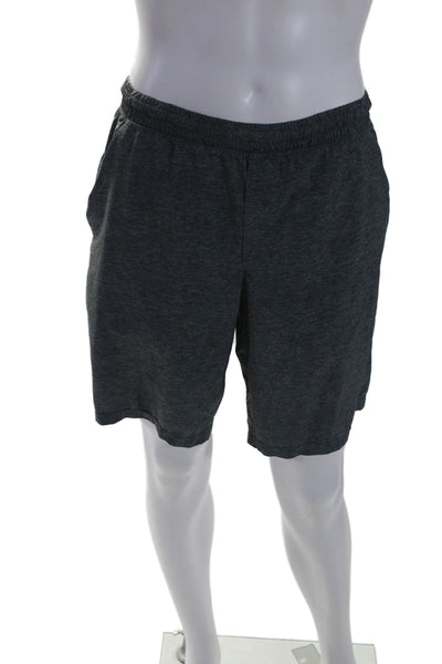 Lululemon Men's Elastic Drawstring Waist Athletic Shorts Gray Size M