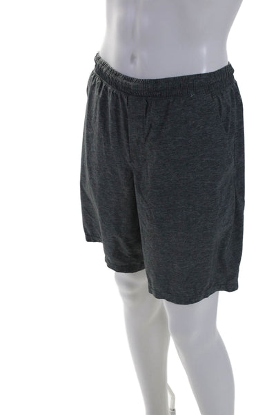 Lululemon Men's Elastic Drawstring Waist Athletic Shorts Gray Size M