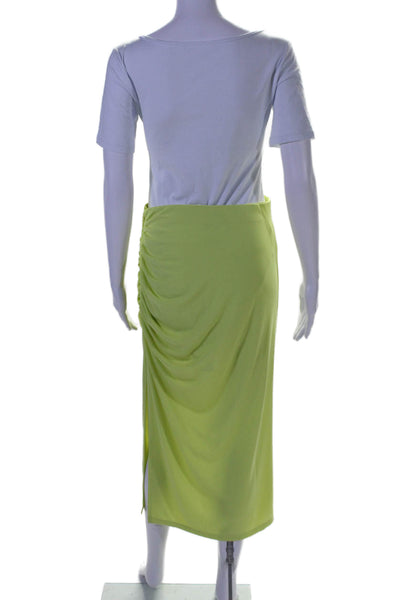 L'Academie Women's Spaghetti Straps Cropped Top Two Piece Skirt Set Green Size S