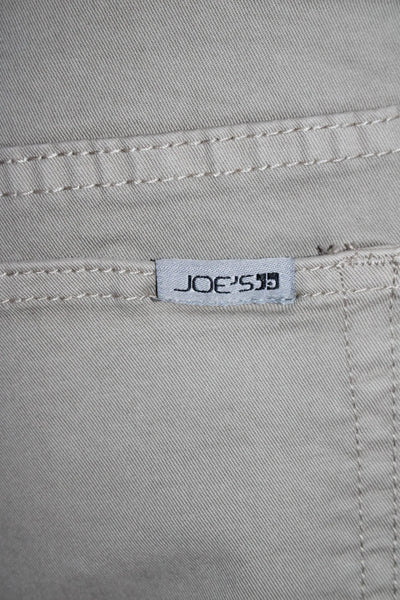 Joes Mens Cotton Mid Rise Flat Front Straight Leg Chino Pants Khaki Size 33