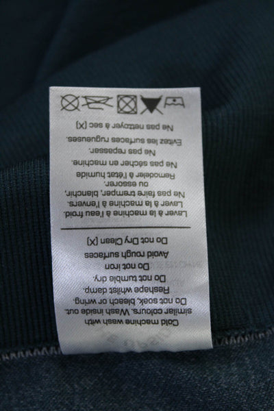 The Upside Womens Form Seamless Ribbed Elastic Athletic Leggings Blue Size 10