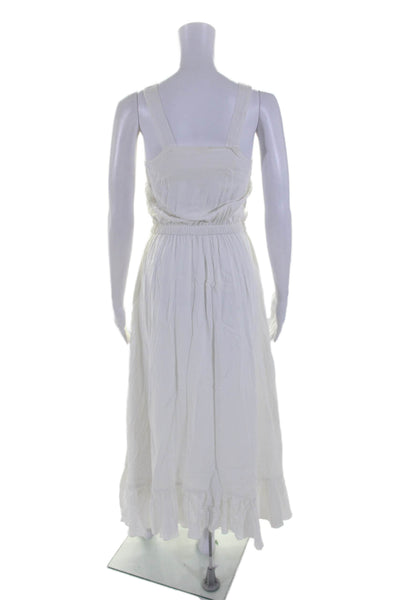 Splendid Womens Square Neck Sleeveless Maxi Sundress White Size XS