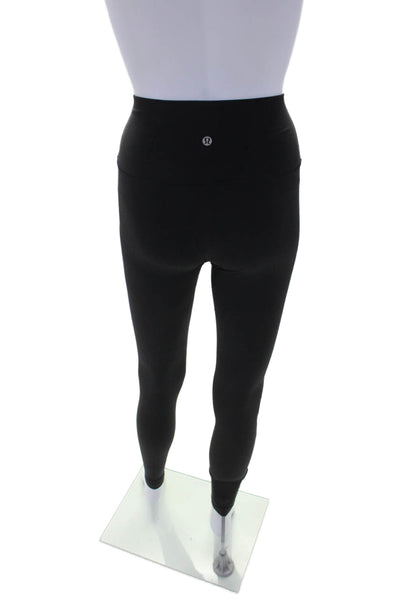 Ivivva by Lululemon Womens High Elastic Waisted Compression Leggings Black 4