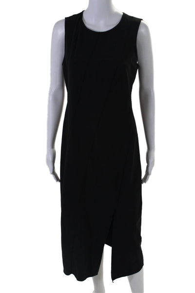 Theory Womens Sleeveless Scoop Neck Long Dress Black Size Medium