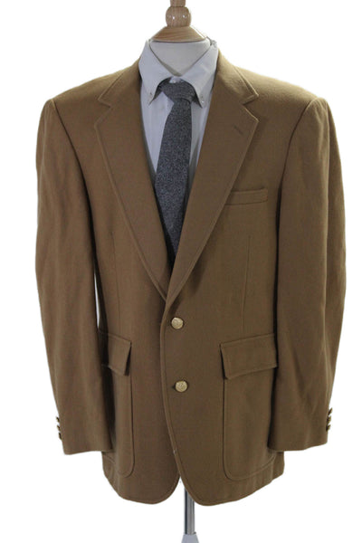 Hardwick Clothes Darted Collar Button Long Sleeve Blazer Coat Brown Size EUR 41