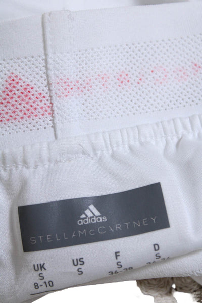 Adidas by Stella McCartney Women's Pull-On Mesh Logo Running Shorts White Size S