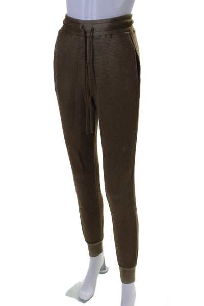 Cotton Citizen Womens Drawstring Waist Jogger Sweatpants Brown Size Extra Small