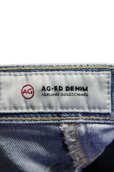 AG Adriano Goldschmied Womens High Rise Slim Leg Jeans Blue Cotton Size 26