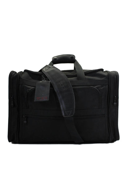 Tumi Unisex Adult Black Canvas Zip Top Handle Carry On Luggage Bag Handbag