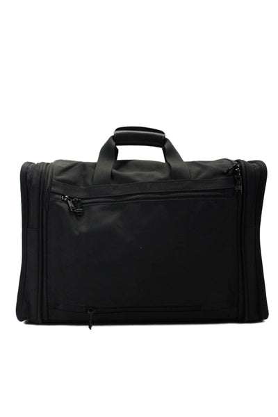 Tumi Unisex Adult Black Canvas Zip Top Handle Carry On Luggage Bag Handbag