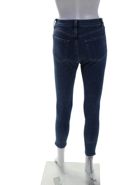 J Brand Womens Zipper Fly Mid Rise Skinny Ankle Jeans Blue Denim Size 26