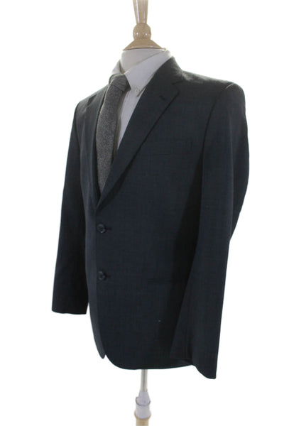 Sammy Tailor Mens Dark Gray Two Button Long Sleeve Blazer Size 38