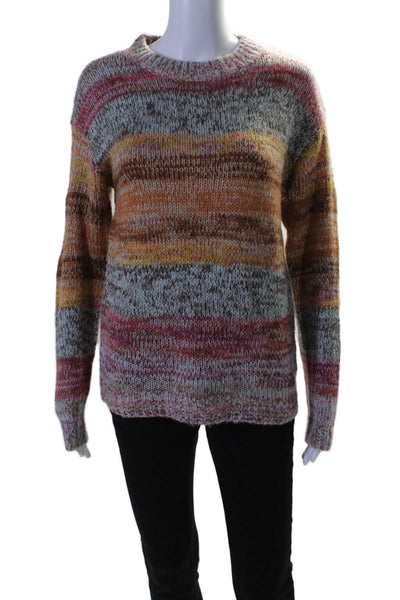 Charlie Womens Knit Long Sleeve Mock Neck Pullover Sweater Multicolor Size XS