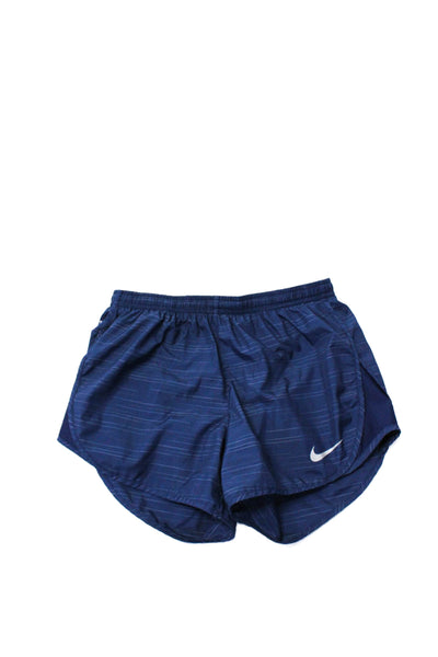 Nike Womens Drawstring Waist Chevron Print Running Shorts Blue Size XS Lot 3