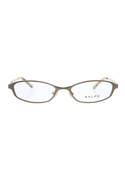 Ralph Lauren Unisex Rectangle Gold Frame Clear Eyeglasses