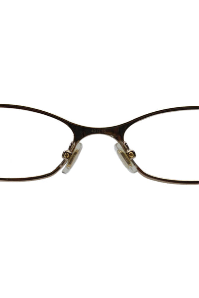 Ralph Lauren Unisex Rectangle Gold Frame Clear Eyeglasses