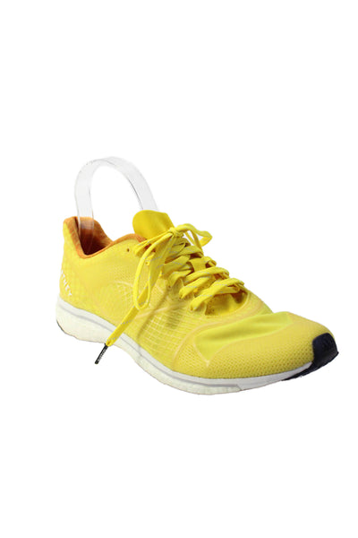 Adidas by Stella McCartney Womens Back Logo Running Sneakers Yellow Size 9