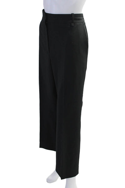 Maje Womens Elastic Waist High-Rise Tapered Pants Trousers Black Size 42