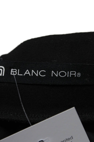 Blanc Noir Womens Mid Rise Drawstring Lightweight Jogger Pants Black Size Small