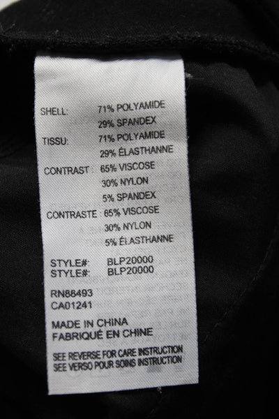 Blanc Noir Womens Mid Rise Drawstring Lightweight Jogger Pants Black Size Small