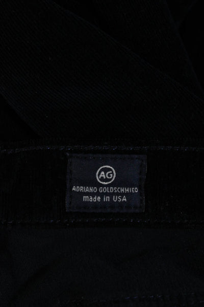 AG Adriano Goldschmied Womens Corduroy Straight Leg Jeans Blue Size 26