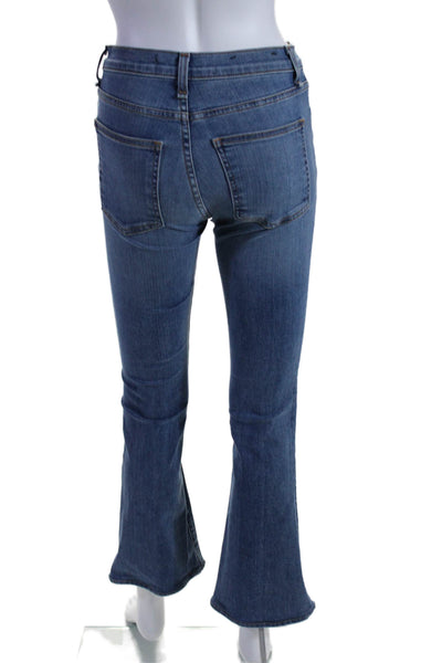 Veronica Beard Womens Cotton Button Fly Skinny Flare Jeans Blue Size 25