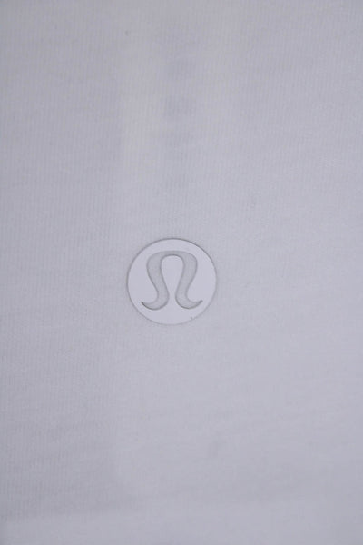 Lululemon Womens Sleeveless Crew Neck Pullover Tank Top White Cotton Size 6