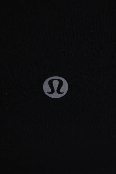 Lululemon Womens High Waisted Cropped Athletic Leggings Black Size 6